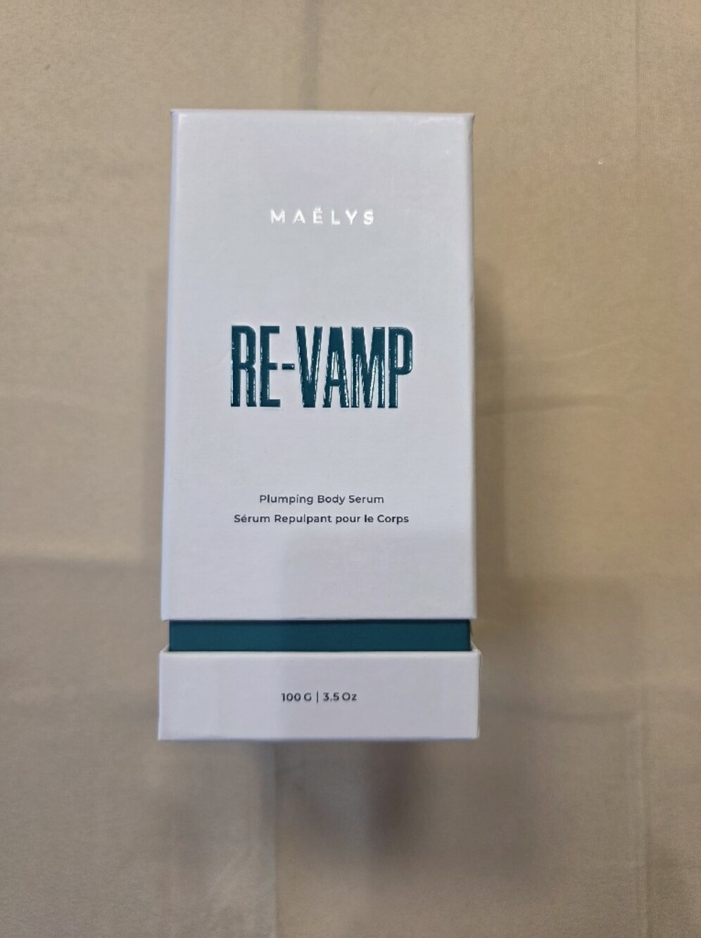 MAËLYS RE-VAMP Plumping Body Serum, full size 100 g / 3.5 oz, with original box.